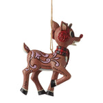 Jim Shore Rudolph With Earmuffs Ornament - - SBKGifts.com