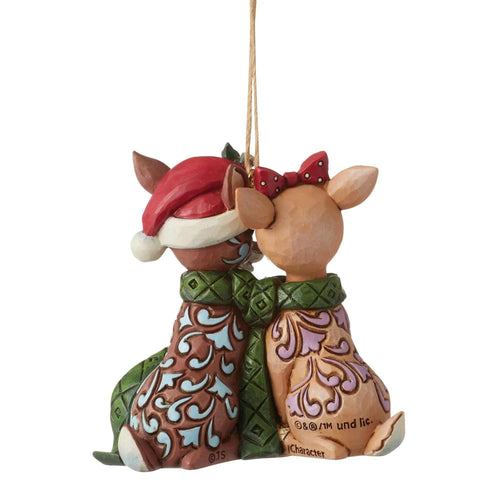 Jim Shore Rudolph & Clarice Ornament - - SBKGifts.com