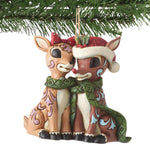 Jim Shore Rudolph & Clarice Ornament - - SBKGifts.com