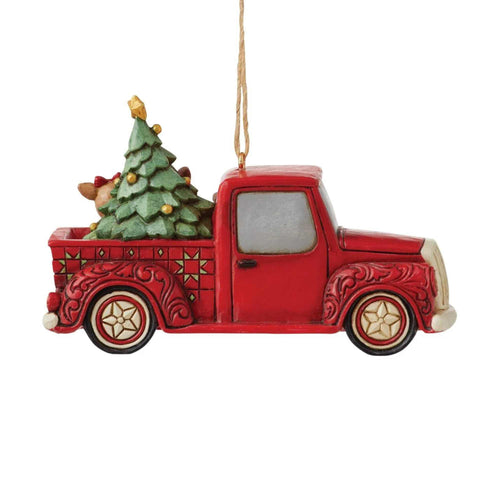 Jim Shore Rudolph In Truck With Friends - - SBKGifts.com