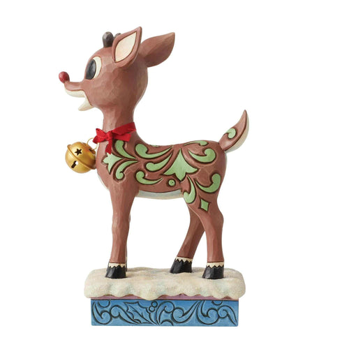 Jim Shore Rudolph With Oversized Jingle Bell - - SBKGifts.com