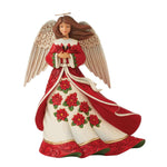 Jim Shore Holiday Peace - One Figurine 8.5 Inch, Resin - Red Christmas Angel Heartwood Creek 6012940 (60142)