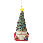Jim Shore Led Christmas Gnome Tree Hat - One Ornament 5.5 Inch, Resin - Heartwood Creek Ornament 6012976 (60148)