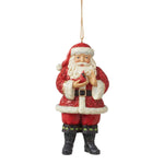Jim Shore Santa With Cardinal In Hands - One Ornament 4.5 Inch, Polyresin - Heartwood Creek Ornament 6012972 (60163)