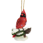 Jim Shore Caring Cardinal Winter Blessing - One Ornament 3.75 Inch, Polyresin - Heartwood Creek Ornament 6012025 (60165)