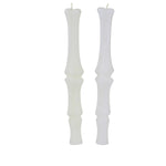 Tag Bone Taper Candles St/2 - Two Taper Candles Inch, - Halloween Spooky Season G17428 (60202)