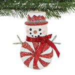 Bethany Lowe Red Peppermint Snowman Ornament - - SBKGifts.com