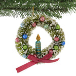 Bethany Lowe Brights Candle In Wreath Ornament - - SBKGifts.com