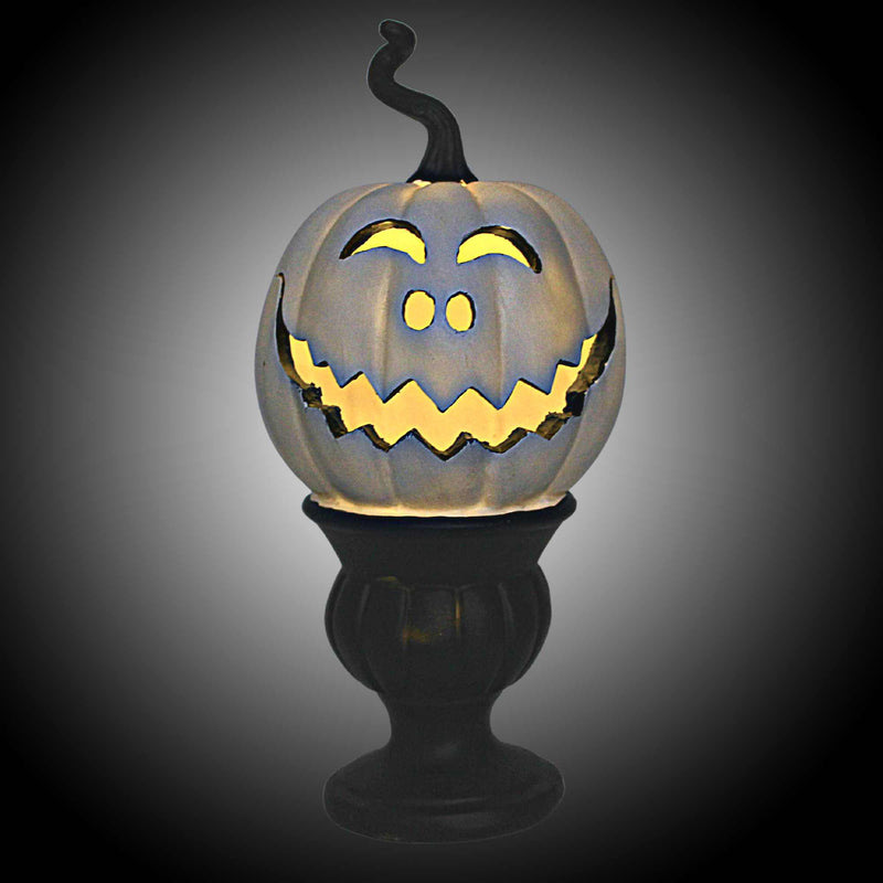 Transpac Pedestal Pumpkin - - SBKGifts.com