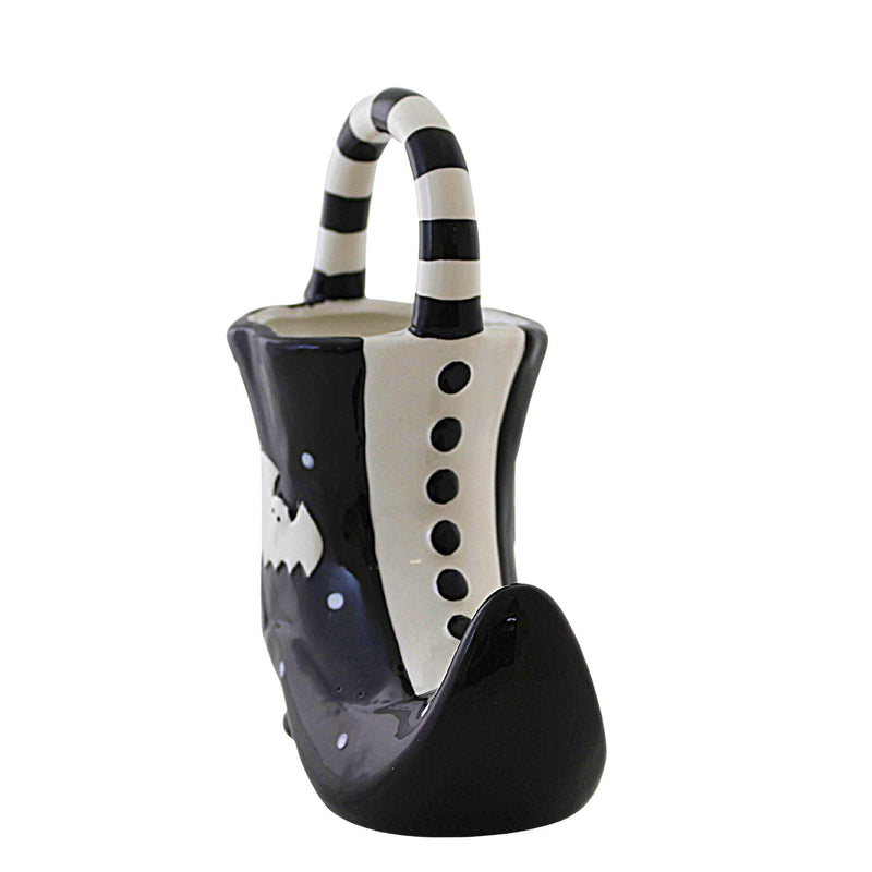 Transpac Witch Boot Candy Bowl W/Handle - - SBKGifts.com