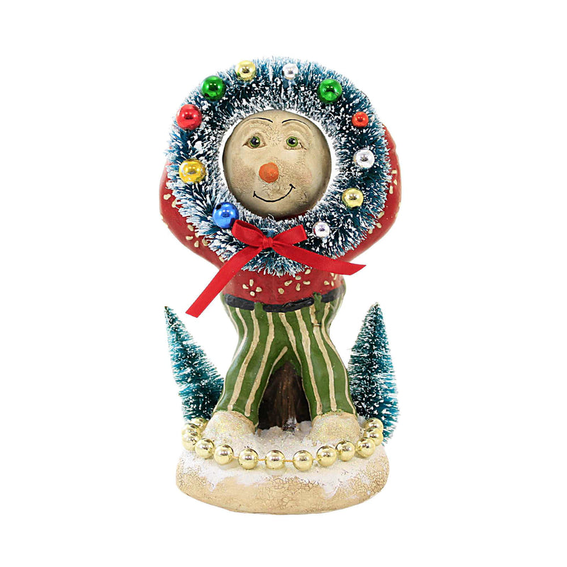 Charles Mcclenning Deck The Forest - One Figurine 7.75 Inch, Polyresin - Snowman Sisal Wreath Trees 24237 (60367)