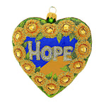 Heartfully Yours United In Hope - One Glass Ornament 4.25 Inch, - 3001 (60378)
