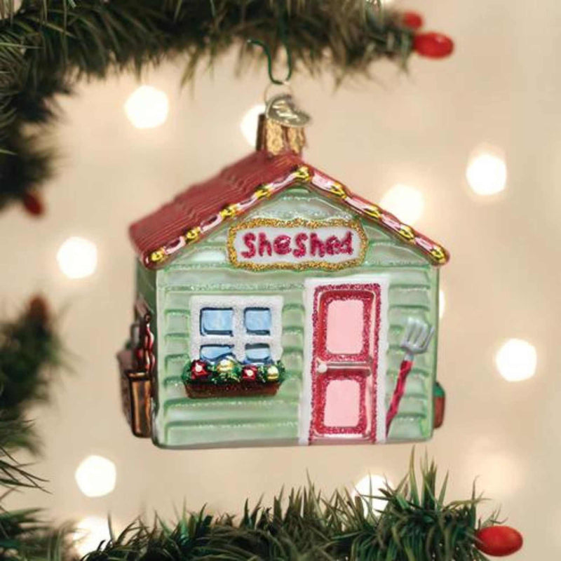 Old World Christmas She Shed - - SBKGifts.com