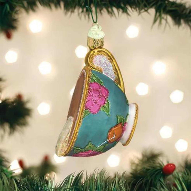 Old World Christmas Cup Of Tea - - SBKGifts.com