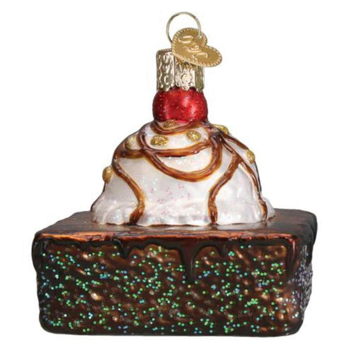 Old World Christmas Brownie A La Mode - - SBKGifts.com