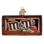 Old World Christmas M&M's Milk Chocolate - One Ornament 2.5 Inch, Glass - Ornament Candies Plain 32587 (60556)