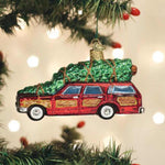 Old World Christmas Station Wagon With Tree - - SBKGifts.com