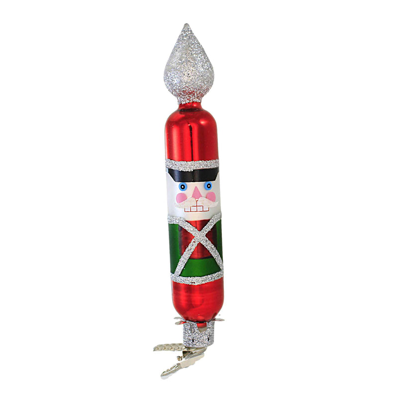 Craftoutlet.Com Nutcracker Candle Ornament - One Ornament 6 Inch, Glass - Clip-On Tt20000020 (60585)