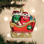 Old World Christmas M&M's In Sleigh - - SBKGifts.com
