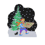 Cat's Meow Village Mozzy The Delivery Elf - One Figurine 2.5 Inch, Wood - North Pole Series Christmas 23923 (60641)