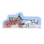 Cat's Meow Village Williamsburg Horse & Carriage - One Accessory 2 Inch, Wood - Christmas In Williamsburg Series 2023 23535 (60652)