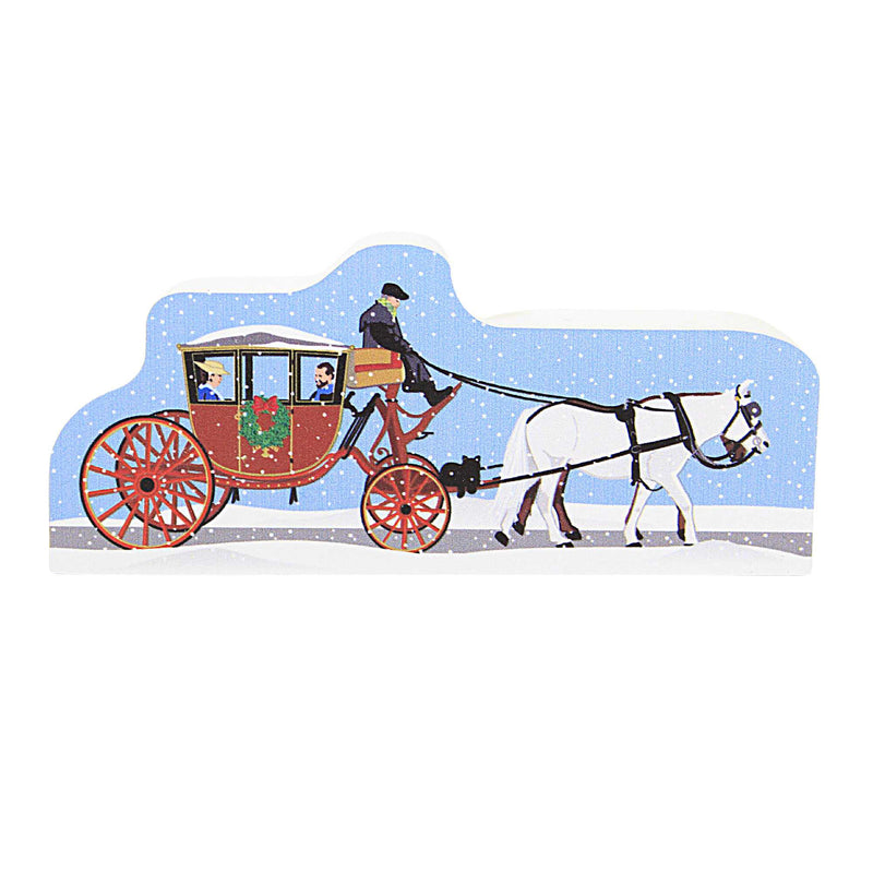 Cat's Meow Village Williamsburg Horse & Carriage - One Accessory 2 Inch, Wood - Christmas In Williamsburg Series 2023 23535 (60652)