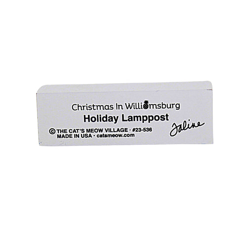 Cat's Meow Village Holiday Lamppost - - SBKGifts.com