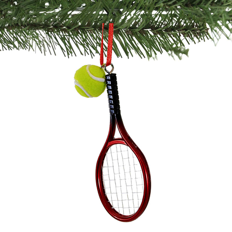 Kurt S. Adler Tennis Racket With Ball Ornament - - SBKGifts.com
