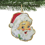 Abbott Retro Santa Head Ornament - - SBKGifts.com