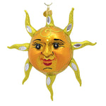 Morawski Brilliant Sun Face - 1 Glass Ornament 5.5 Inch, Glass - Ornament Solar Summer Heatwave Radiant 14347 (60794)