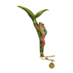 Morawski Clip On Frog Cling To Frogfruit - 1 Glass Ornament 5.5 Inch, Glass - Ornament Tropical  Colorful Poison Dart 09600 (60799)