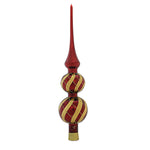 Sbk Gifts Holiday Cranberry With Gold Swirls Tree Topper - - SBKGifts.com