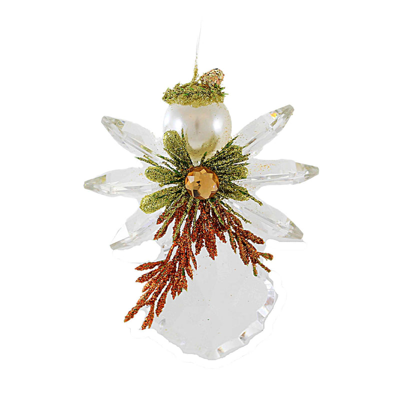 Ganz Pearl Angel - One Ornament 4.25 Inch, Acrylic - Kissing Krystal Harvest Kk668 (60811)