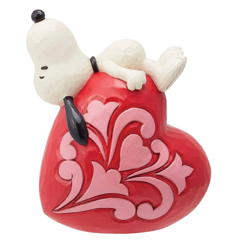 Jim Shore Lovely Dreams - One Figurine 5 Inch, Polyresin - Snoopy Heart Valentine's Day 6014345 (60849)