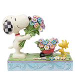 Jim Shore Fresh Picked Blooms - One Figurine 6 Inch, Polyresin - Snoopy Woodstock Flowers 6014344 (60851)