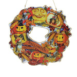 Abbott Vintage-Looking Halloween Wreath - One Wreath 11 Inch, - Pumpkin Moon 37Nostalgia005 (60916)