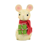 Bethany Lowe Little Mouse With Gift - One Figurine 2.75 Inch, Polyresin - Christmas Present Ml2102 (60929)