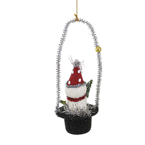 Bethany Lowe Snowman In Top Hat Ornament - - SBKGifts.com
