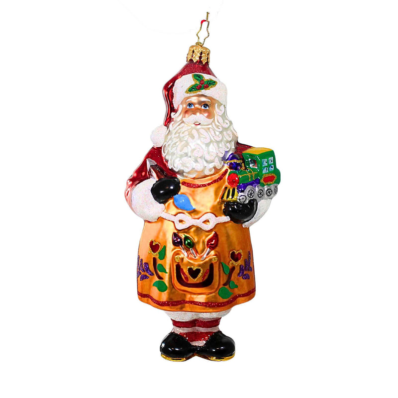 Christopher Radko Company Workshop Fun! - One Ornament 6.25 Inch, Glass - Christmas Santa Tools 1019833 (61389)