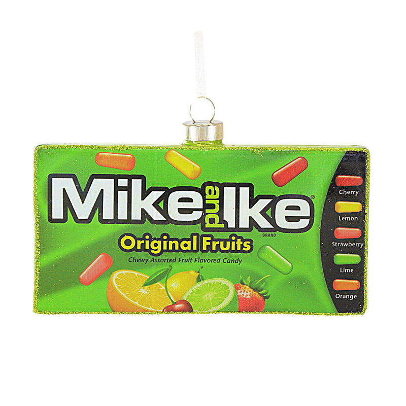 Kat + Annie Mike And Ike Original Fruit Candy - 1 Glass Ornament 3 Inch, Glass - Ornament Sweet Treat Candy Snack 87886 (61627)