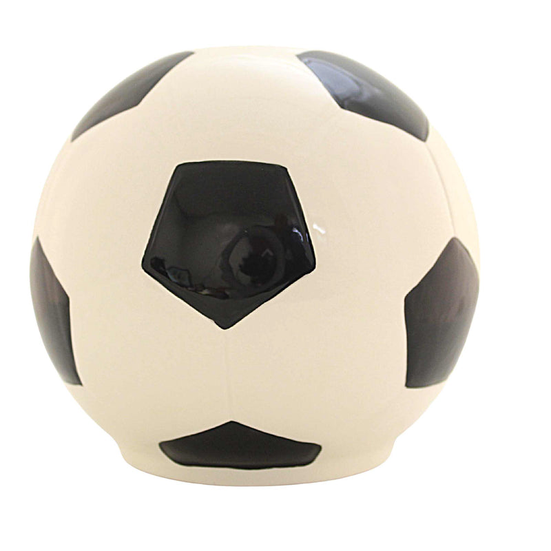 Child To Cherish Soccerball Bank - One Bank 6 Inch, Ceramic - Sport Save Money 3589 (61655)