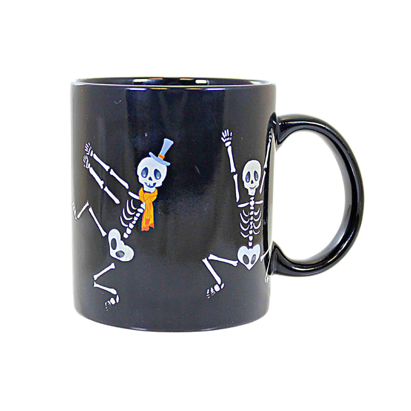Tag Skeleton & Candy Heat Changing Mug - One Mug 4.25 Inch, Ceramic - Colorful Hidden Design G16792 (61687)
