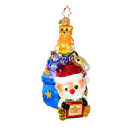 Christopher Radko Company Cute As A Button Claus - One Ornament 5.25 Inch, Glass - Bag Of Toys 1020720 (62006)
