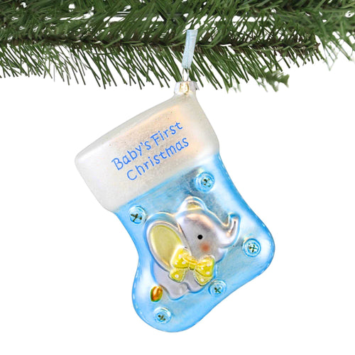 Craftoutlet.Com Baby Boy First Christmas Stocking - - SBKGifts.com