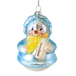 Craftoutlet.Com Baby Snowgirl - One Ornament 3.75 Inch, Glass - Baby Bottle Bonnet Co22024 (62022)