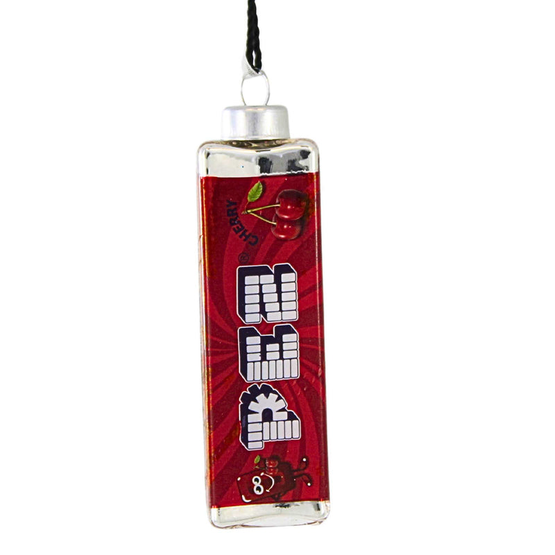 Kat + Annie Cherry Pez Candy - One Ornament 2.75 Inch, Glass - Christmas Ornament 81830 (62033)