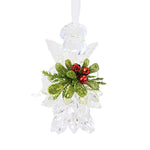 Ganz Casacade Skirt Angel - One Ornament 3.75 Inch, Acrylic - Kissing Krystals Kk648 (62203)