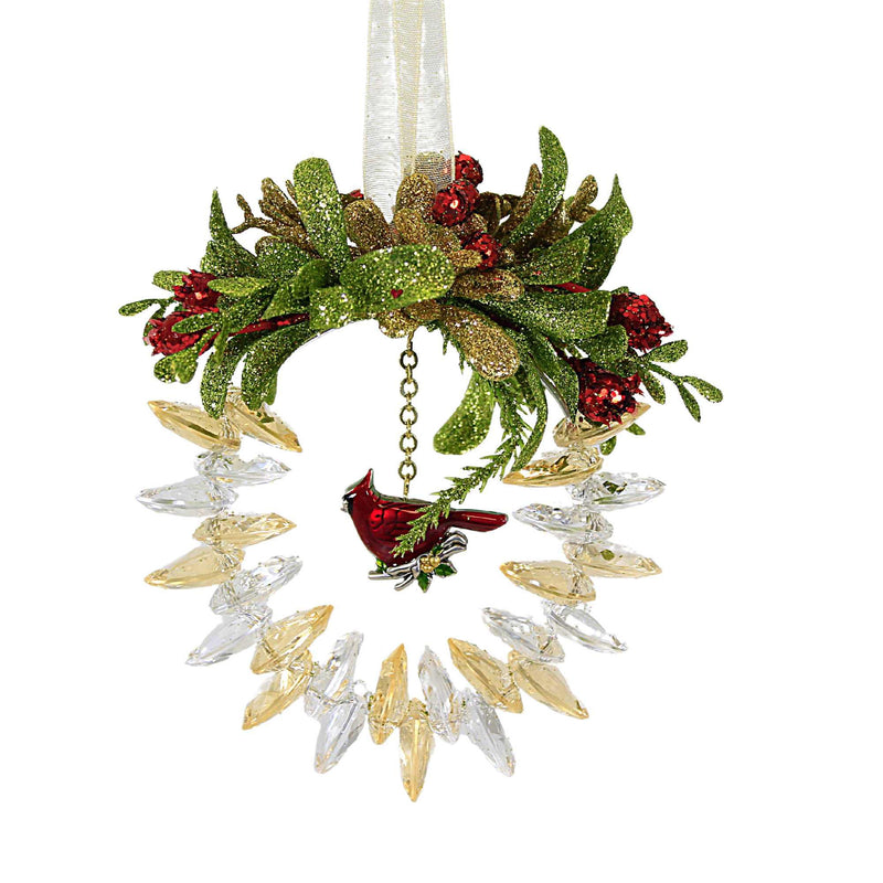 Ganz Cardinal Wreath Ornament - - SBKGifts.com