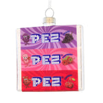 Kat + Annie Pez™ Candy Stack - One Ornament 2.75 Inch, Glass - Grape Raspberry Cherry Flavors 87872 (62224)