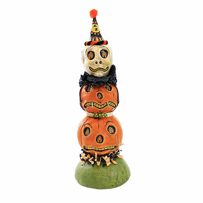 Charles Mcclenning Halloween Totem - One Figurine 11.5 Inch, Polyresin - Skull Crepe Paper 24221 (Esc24221)